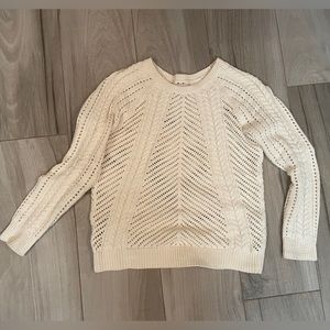 Loft white eyelet sweater